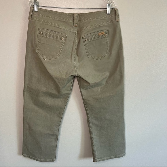 Levi Strauss Signature Straight Leg Cropped Pants Sz 12 Gray Work Casual - Picture 6 of 6